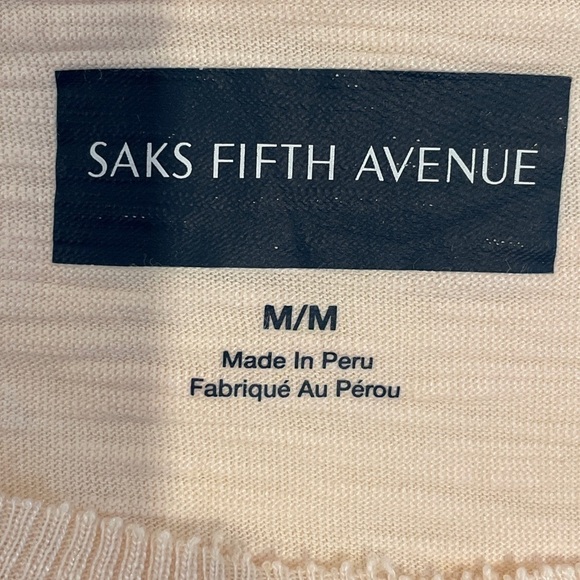 Saks Fifth Avenue Long Sleeve T-Shirt Modal Cotton Medium - Picture 16 of 16